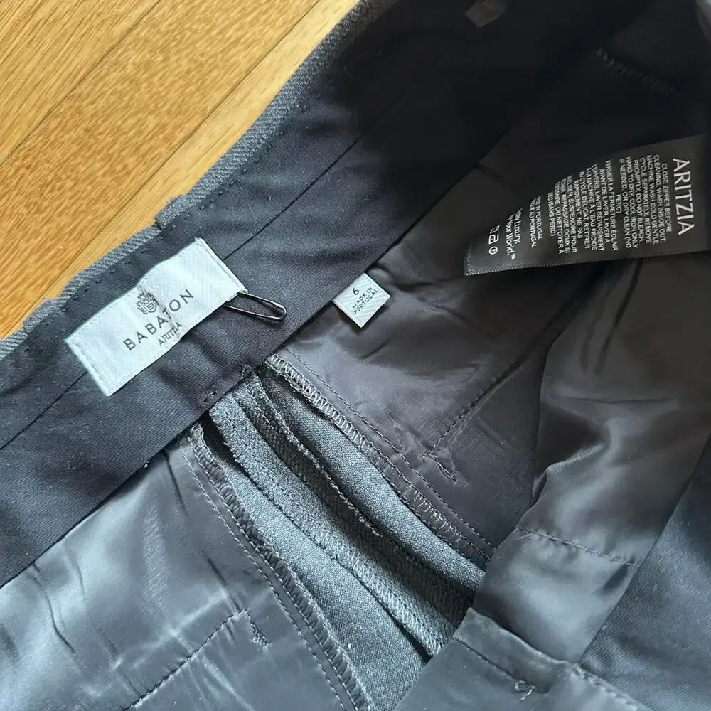 Aritzia babaton grey pinstripe trousers - Picture 8 of 9